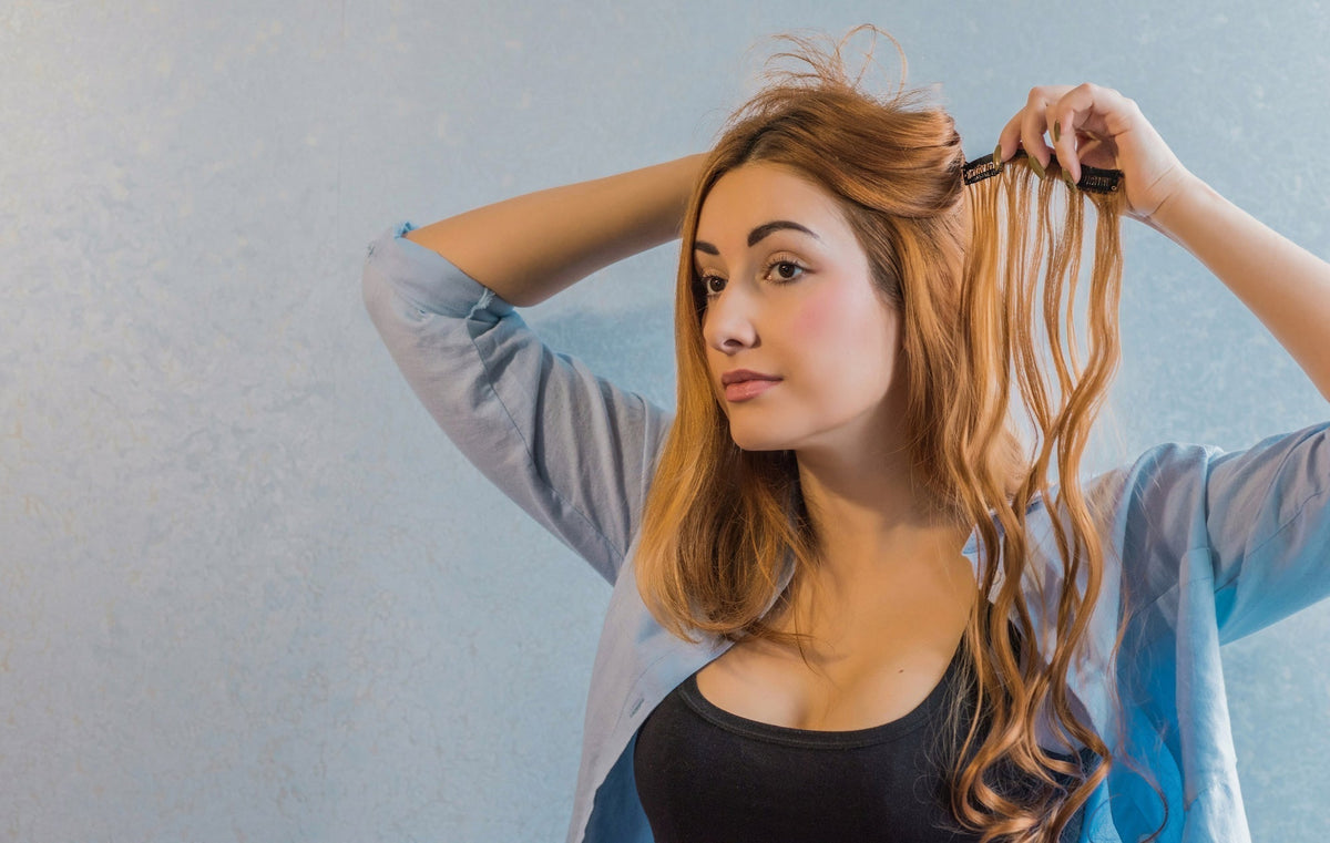 How to Put in Clip-in Hair Extensions - Kim Kimble Hair