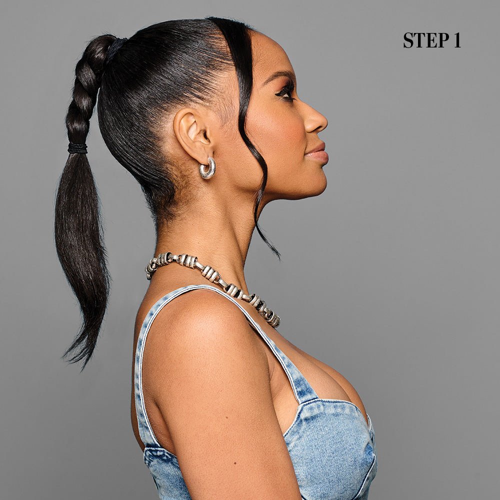 21" LUX CURLS CLAW CLIP PONY - Kim Kimble Hair