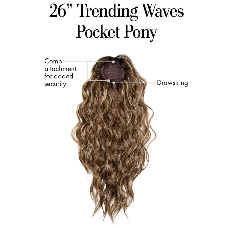 26IN TRENDING WAVES POCKET PONY - Kim Kimble Hair